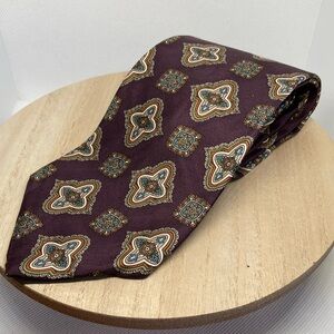 Gant Purple and Brown Geometric Tie